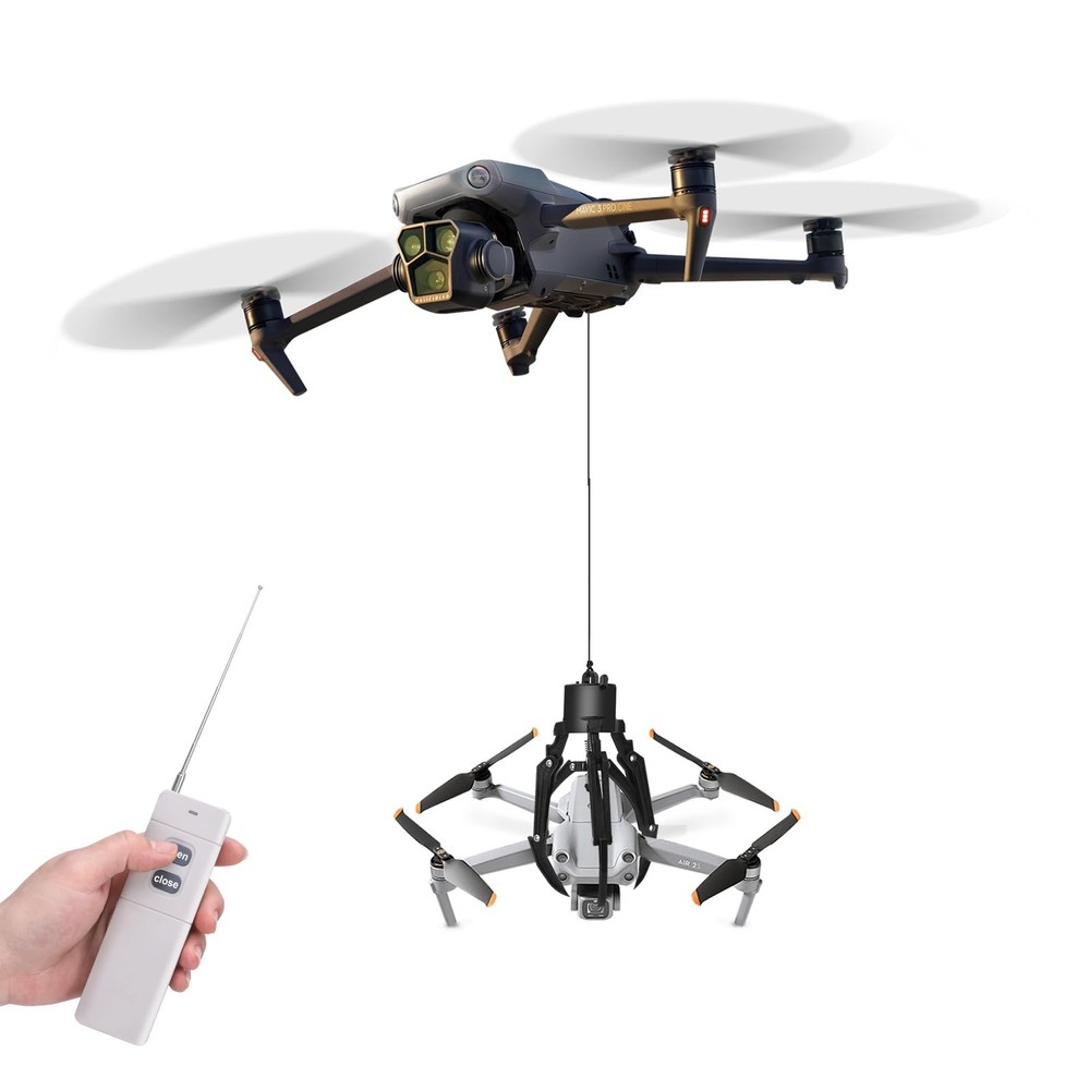 Airdrop Drone Grasping System - Mechanical Claw Hook Grabber for Payload Release