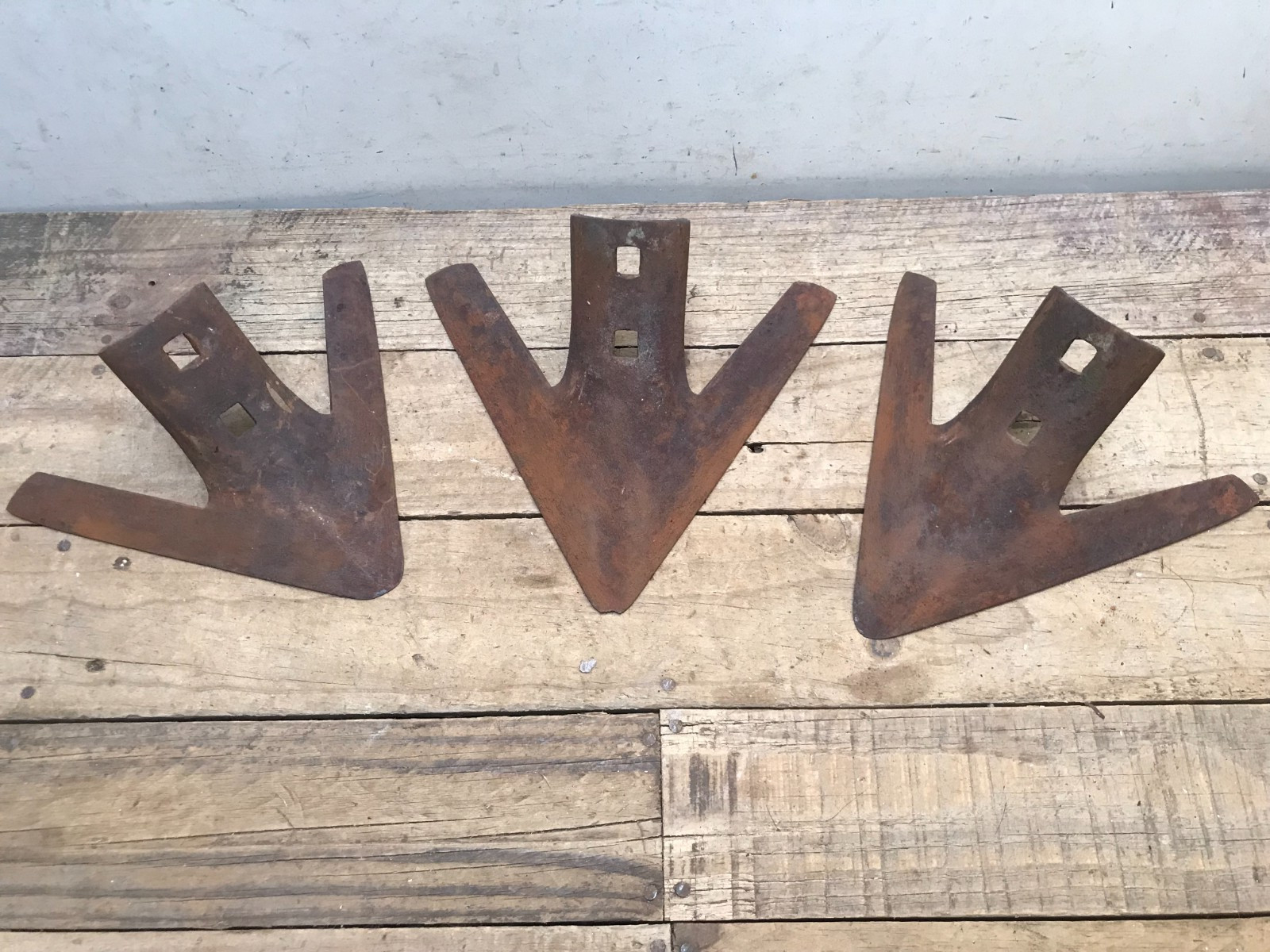 Vintage Nichols Cultivator Plow Head Sweep Arrow Wall Art USA