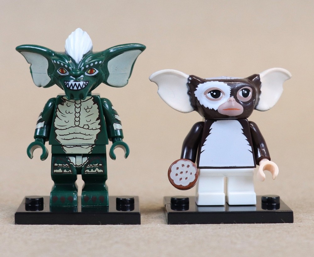 Gremlins Gizmo and Stripe Custom Pad Printed Minifigures