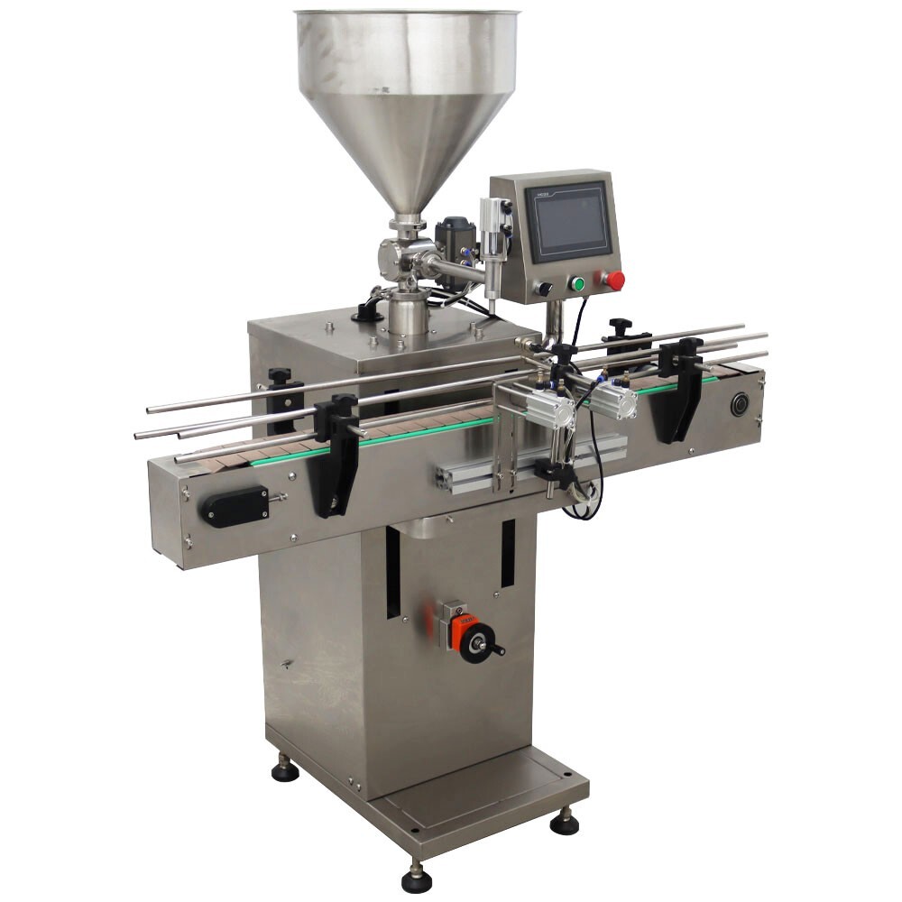 100-1000ml Automatic Servo Paste Liquid Filling Machine 110V 3.9" Bottle 1 Head