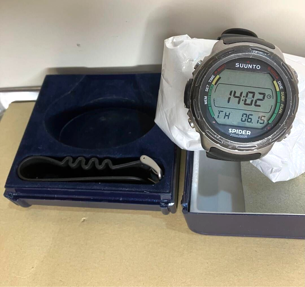 SUUNTO SPIDER Spider Dive Computer Black Battery Replaced