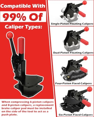 Brake Caliper Compression Tool Multi Piston Brake Pad Spreader Heavy Duty
