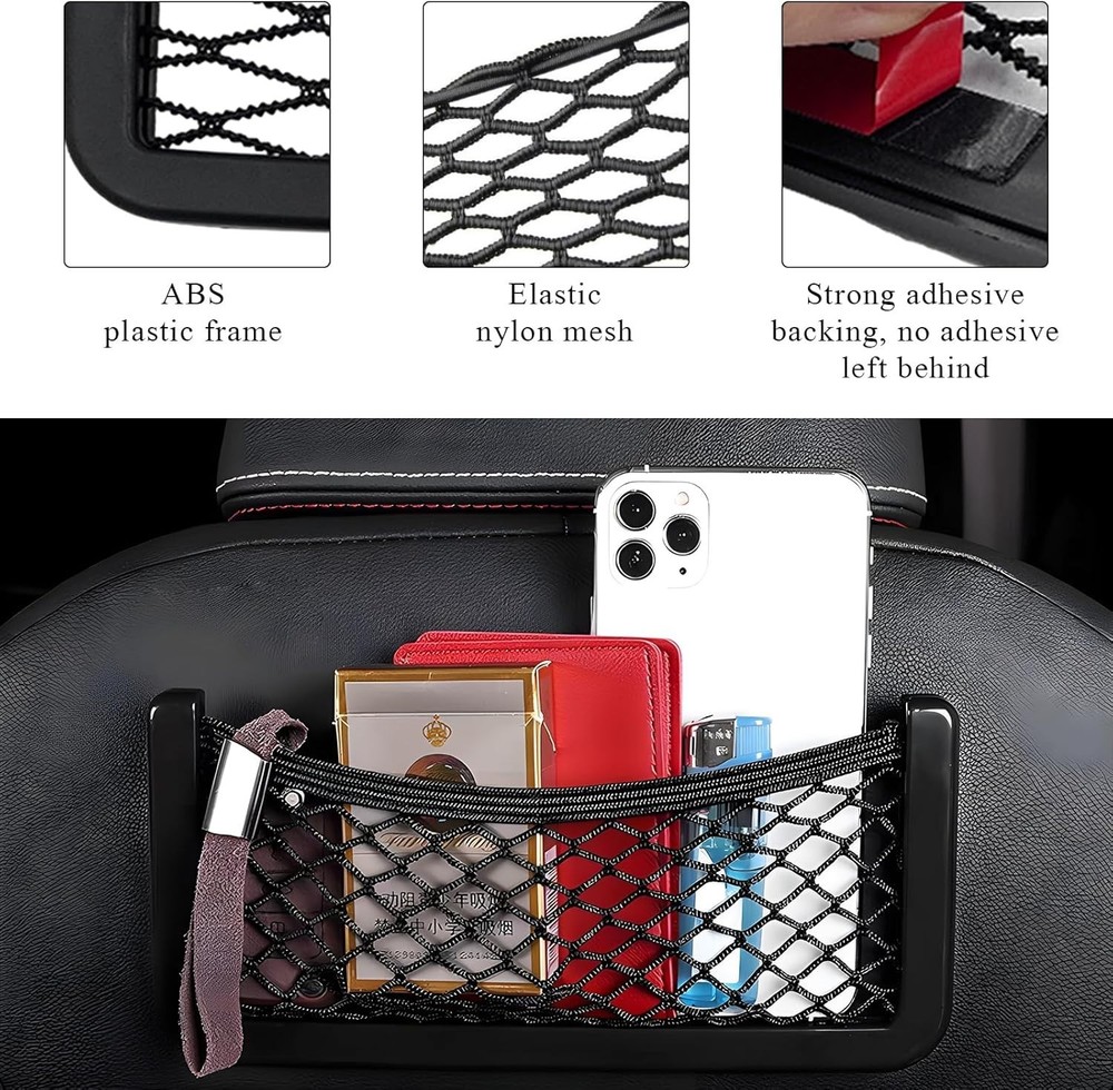 Versatile 2 Pack Car Storage Nets - Organize Your Vehicle Effortlessly