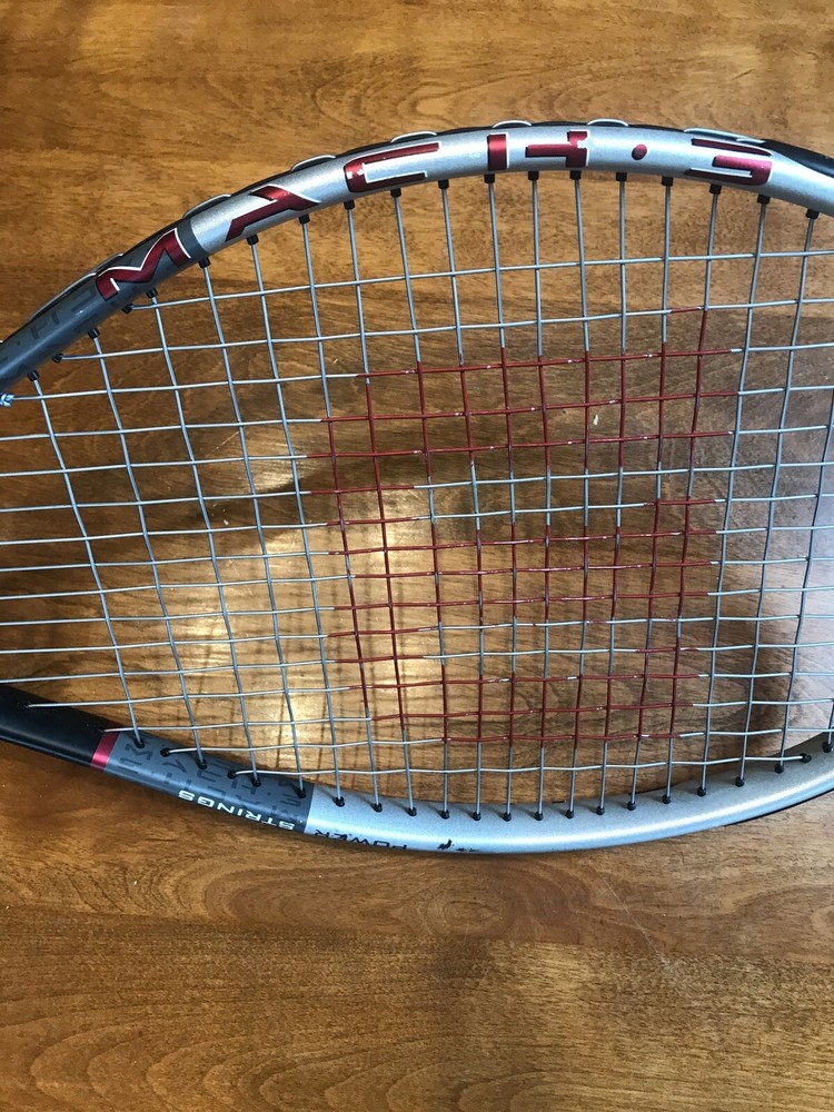Wilson Mach 3 Power Strings Graphite Titanium Tennis Racket 4 1/2" w/Case