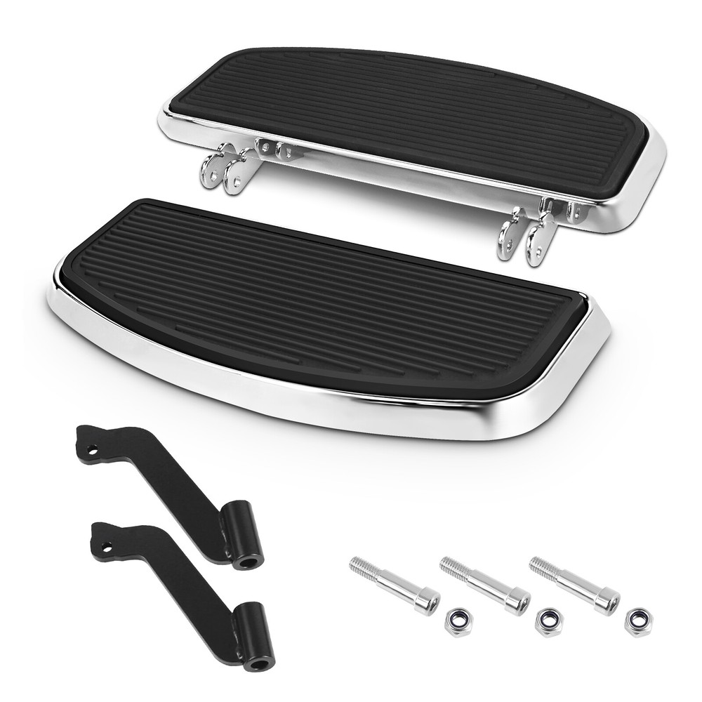 Chrome Wider Front Footrest Bracket Set For Harley Dyna Switchback FLD 2012-2016