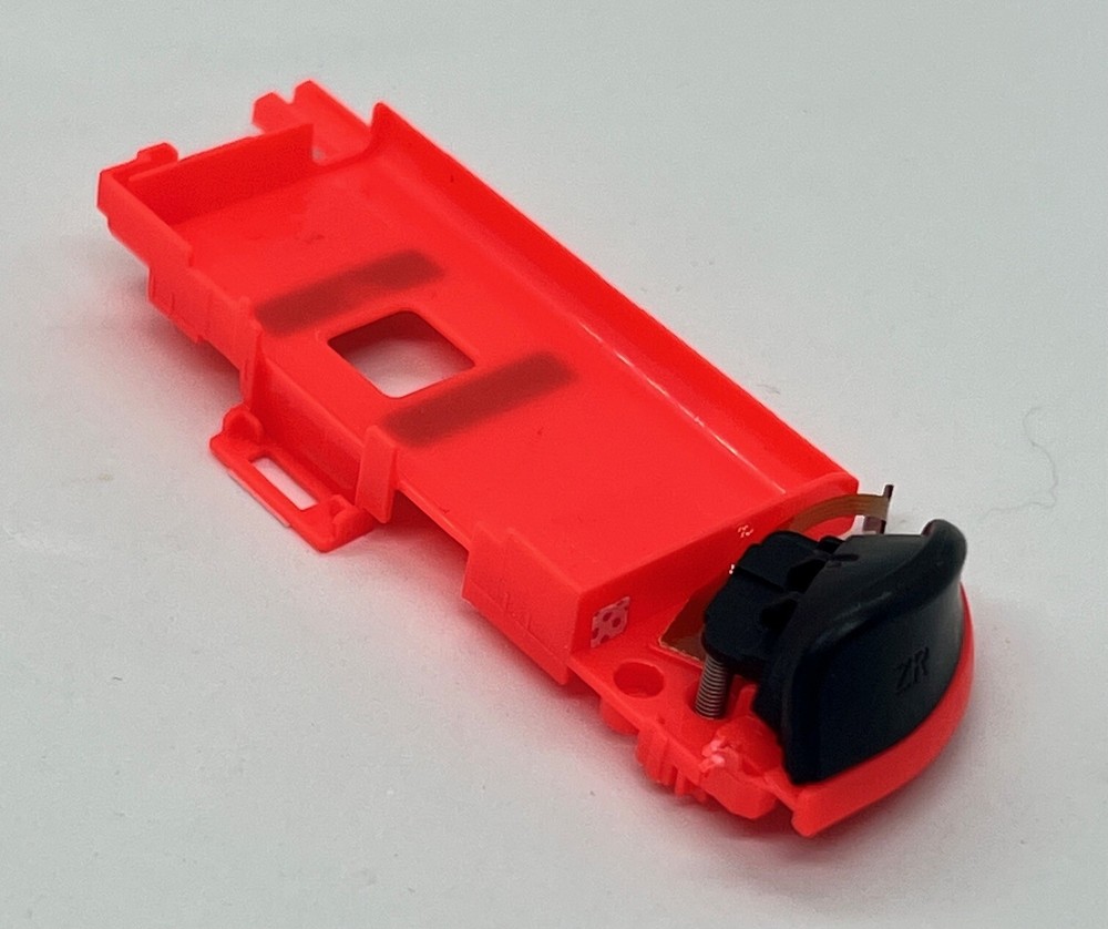 Nintendo Switch Right Joy-Con Mid-Frame Housing Shell Neon Red with Flex Cable