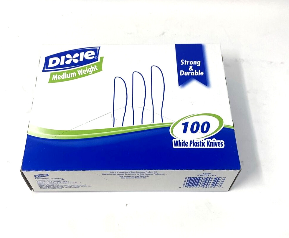 Dixie Medium Weight Plastic Knives 100count