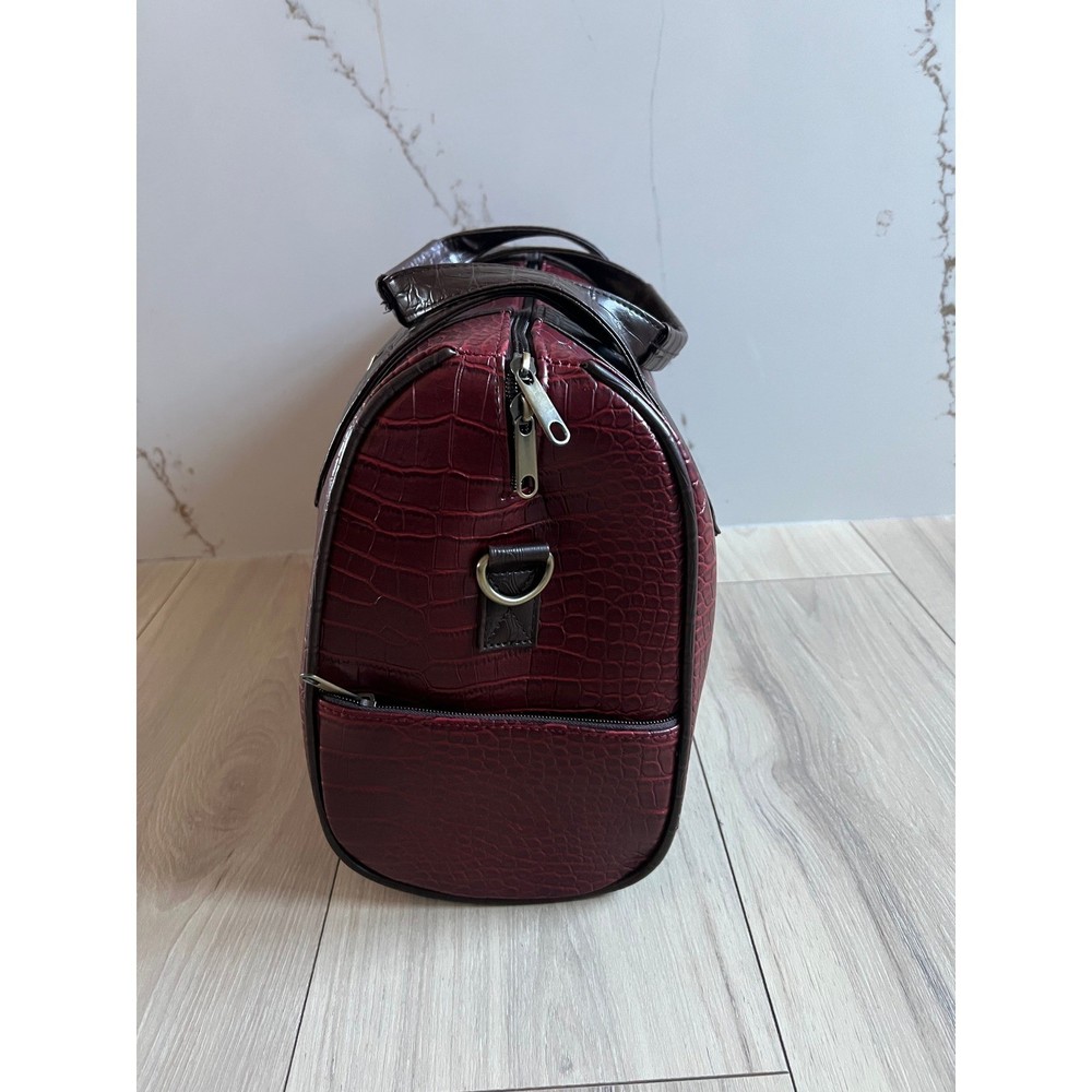 Husqvarna Viking Ruby Sewing Machine Case Croc Red Carry Bag Set