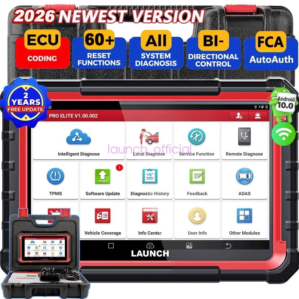 2026 Newest LAUNCH X431 Pro Elite V+ Car Diagnostic Scanner Coding Bidirectional