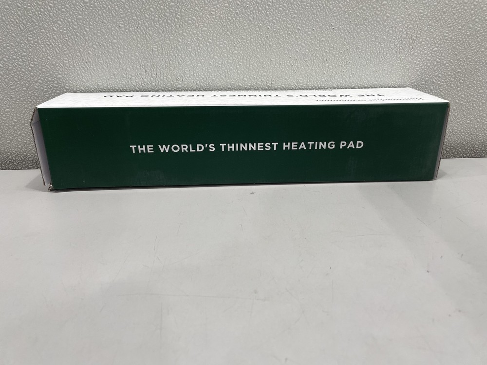 Hammacher Sclemmer Thinnest Heating Pad 0.1" Thick, Blue