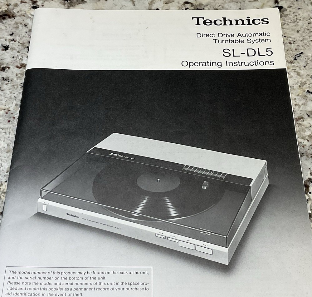 Technics Direct Drive Automatic Linear Tracking Turntable System SL-DL5