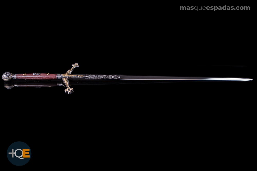 Claymore Silver Mandoble Decorated in Gold