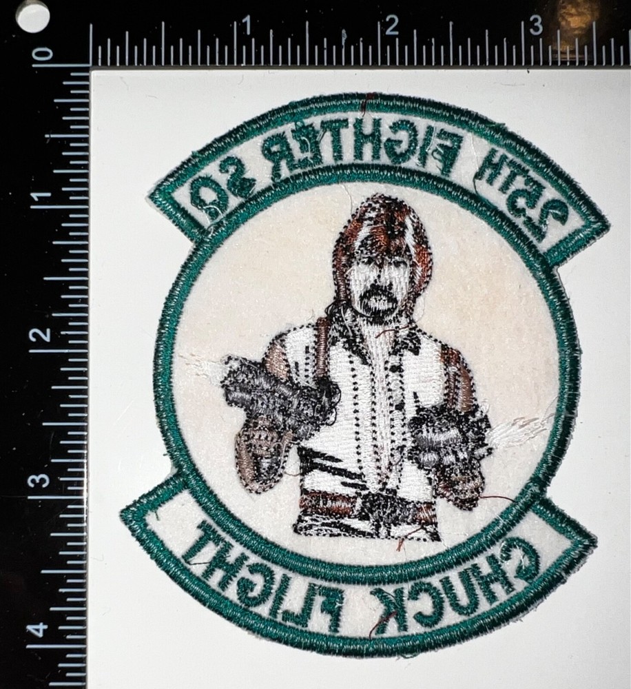 USAF 25th Fighter Squadron Assam Draggins Chuck Flight Patch
