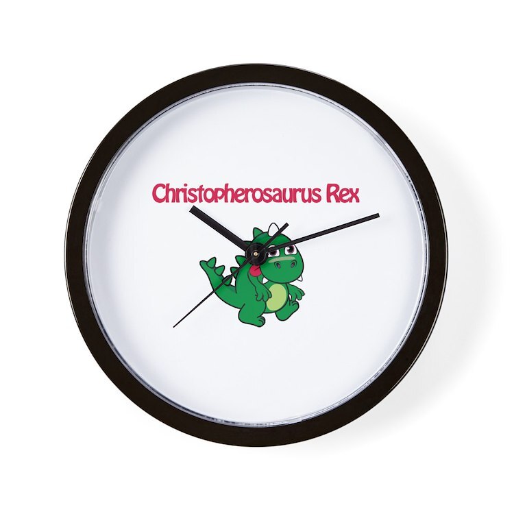 CafePress Christopherosaurus Rex 10" Wall Clock (160646892)