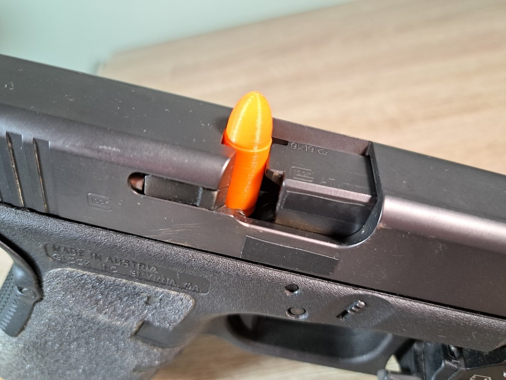 9mm Dummy Rounds, Snap Caps | Training | Dry Fire | 100% Solid Infill | 25 Pack