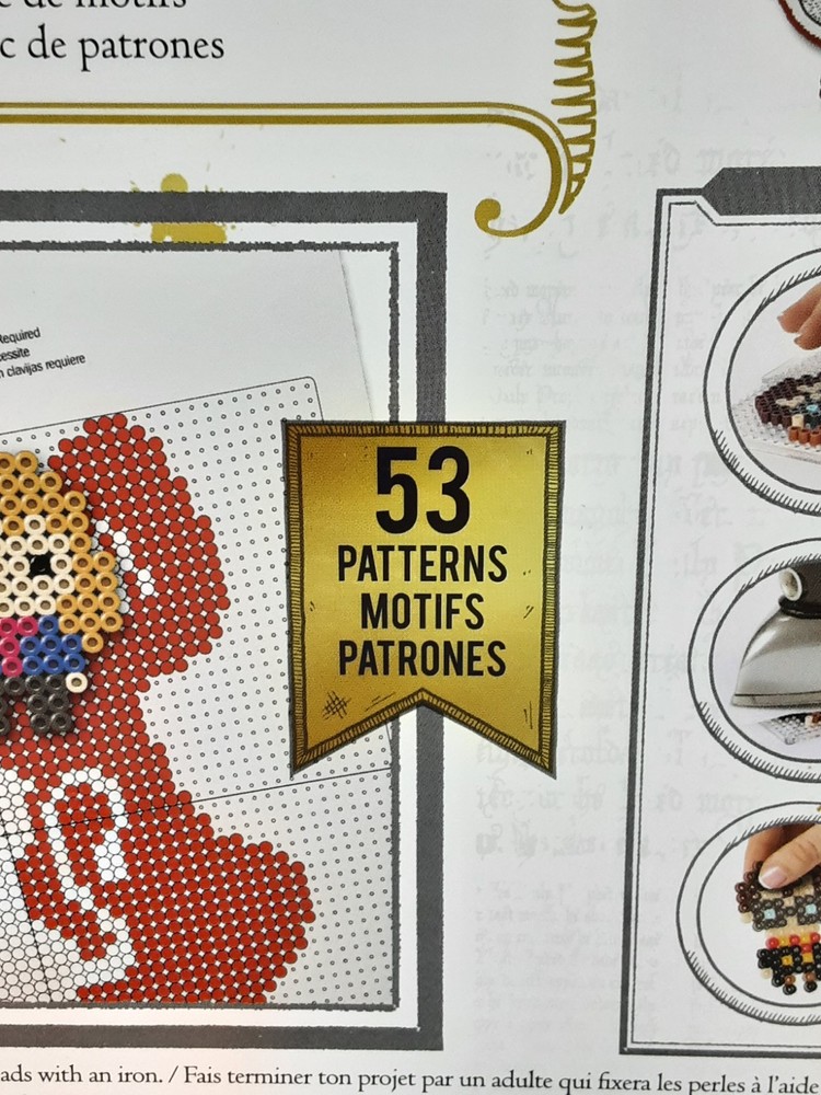 NEW Perler Harry Potter Pattern Pad 14 Sheets 53 Patterns