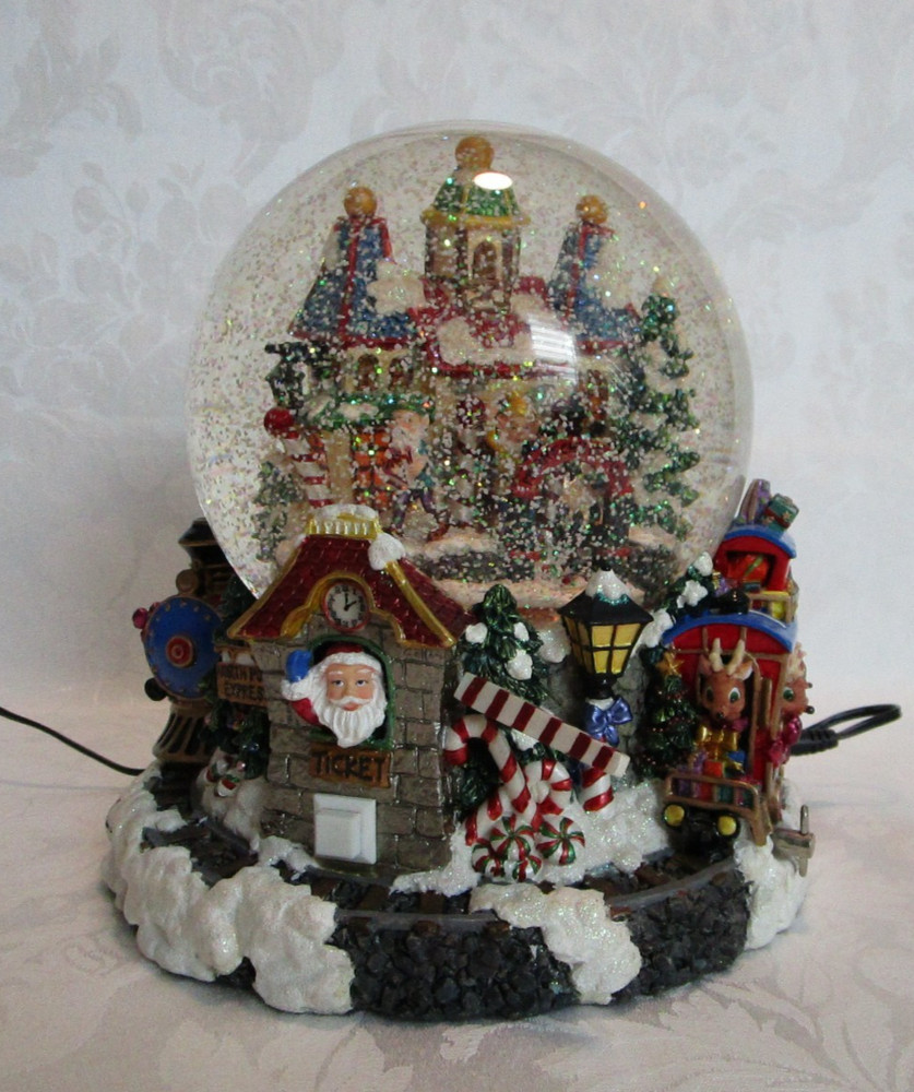 Christopher Radko North Pole Express Large Snowglobe