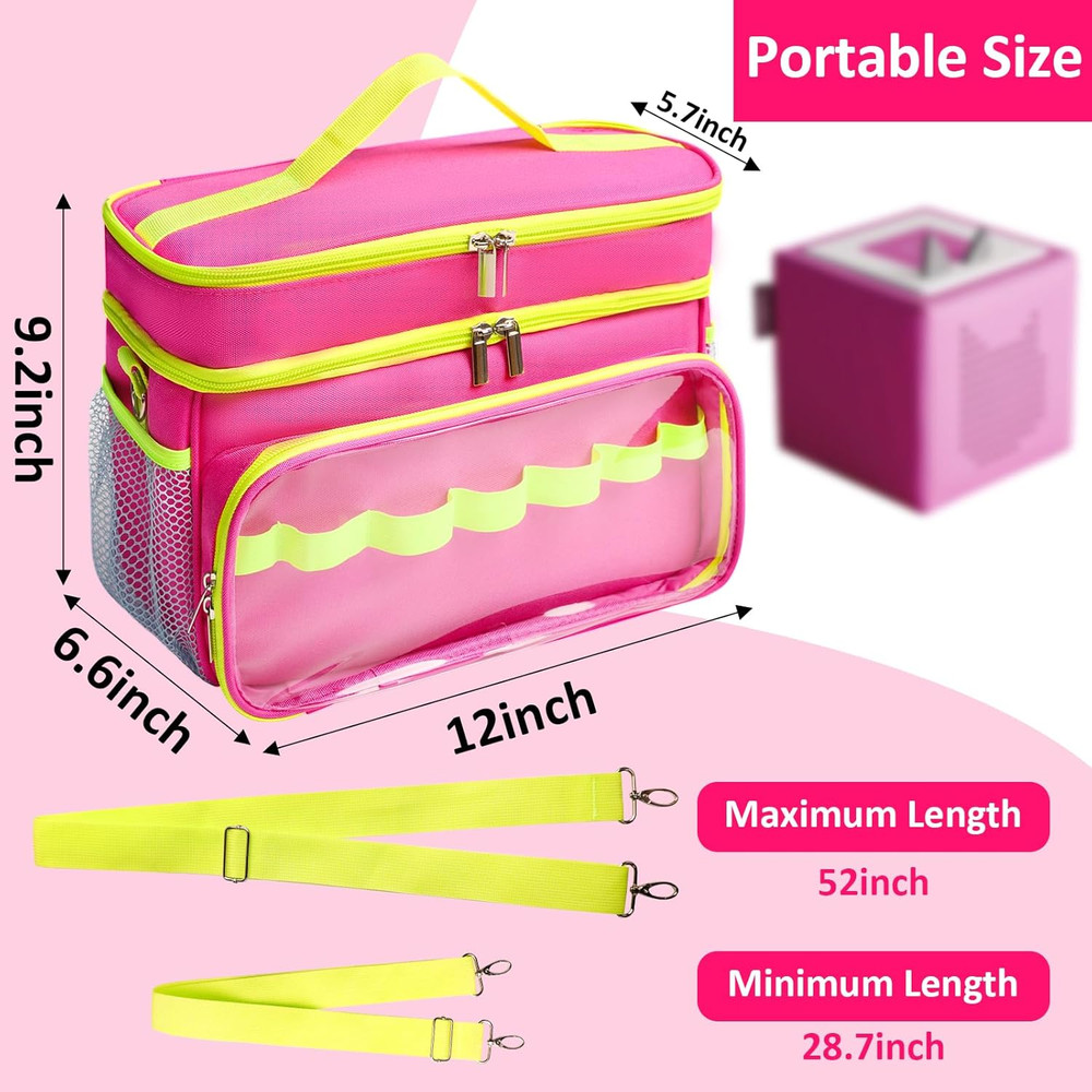 Toniebox Starter Set Carrying Case with Shoulder Strap - Double Layer Organizer
