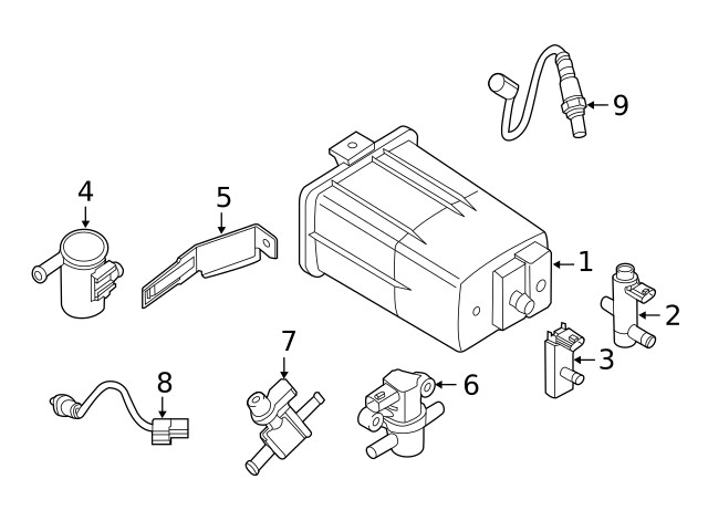 Genuine Nissan Oxygen Sensor 22693-3TY0B