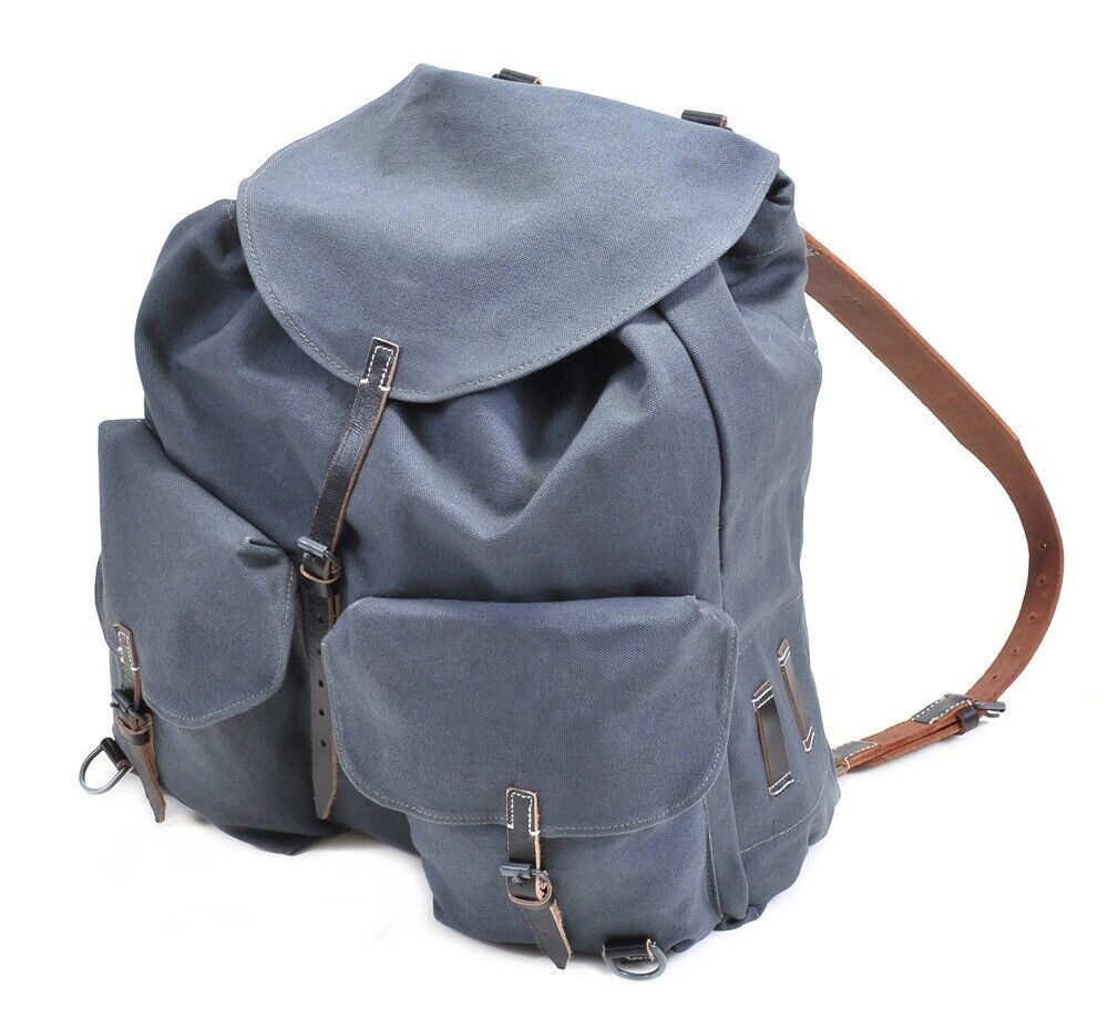 German WW2 Luftwaffe Rucksack with Leather Straps