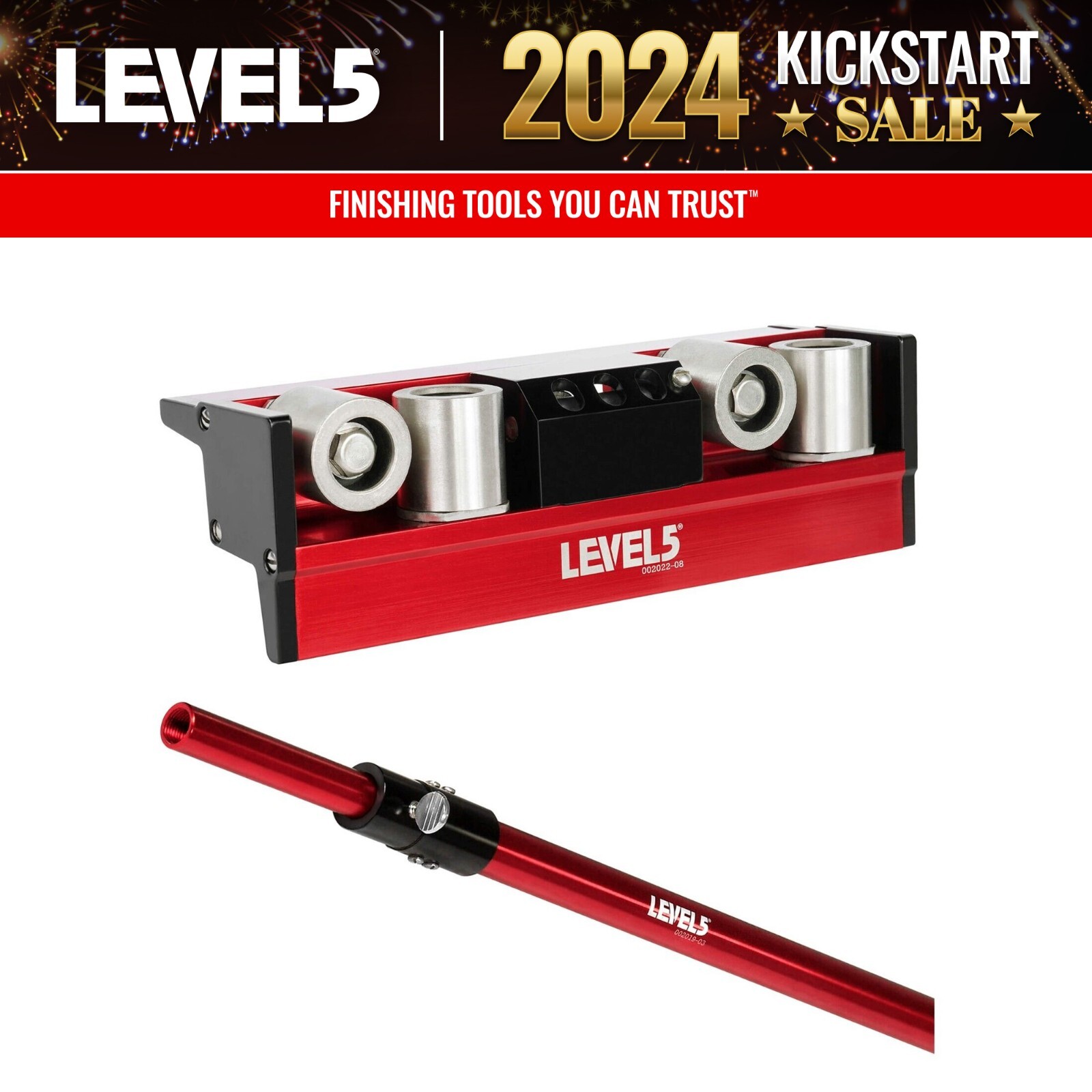 Corner Roller + Standard Handle - LEVEL5 | Pro-Grade | Drywall Gyprock | 4-507