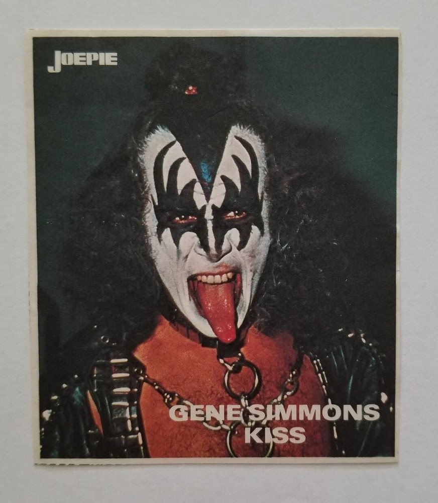 1978 1981 kiss Joepie Magazine Stickers Card (J03)
