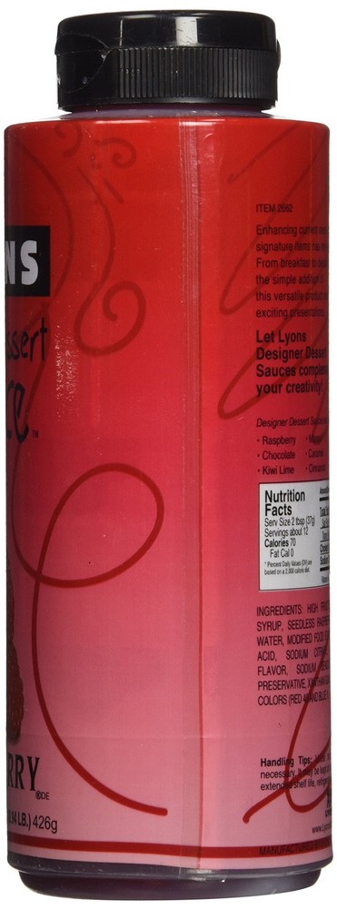 Raspberry Designer Dessert Sauce, 15 oz.