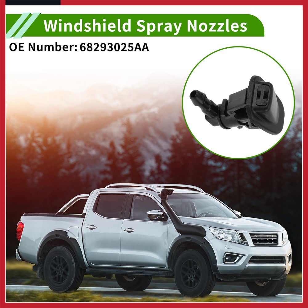 Front Windshield Washer Nozzle for Jeep Wrangler Gladiator 68293025AA 2pcs