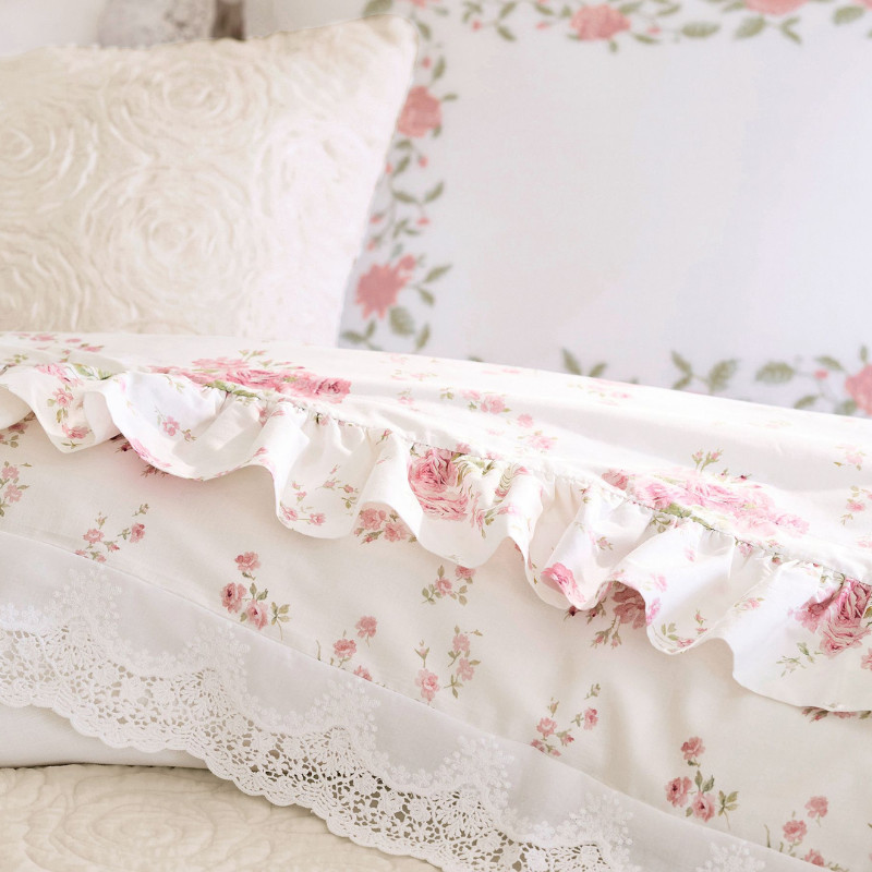 Pottery Barn LoveShackFancy Antique Floral Printed Sheet Set King