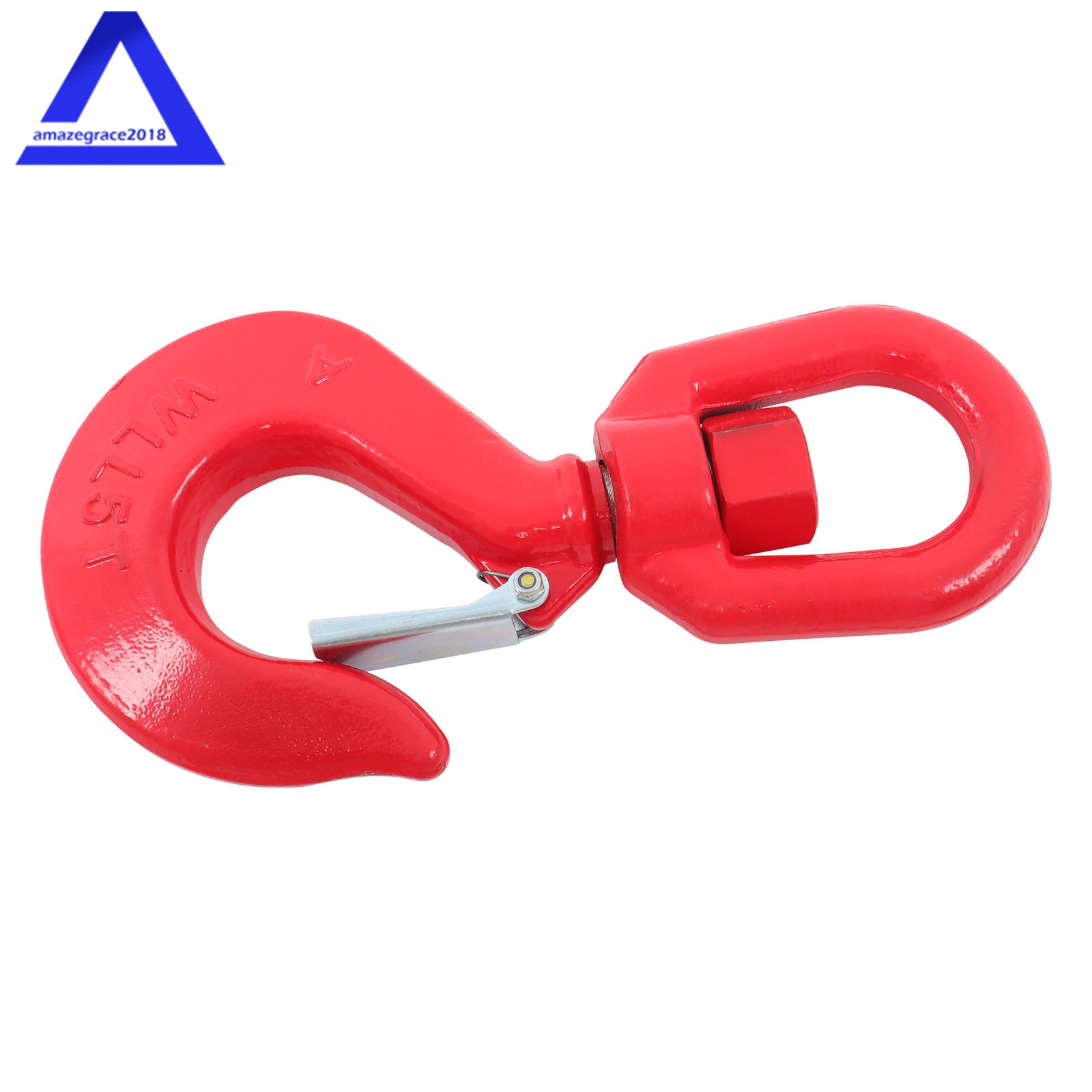 5Ton Locking Swivel Hook Heavy Duty Swivel Lifting Hook Rigging For Hoisting G80