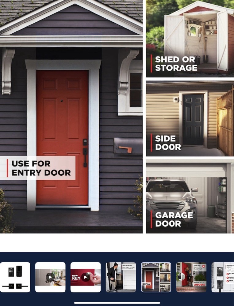 Kwikset SmartCode 260 Keypad Lock Halifax Lever Combo Pack Electronic Deadbolt