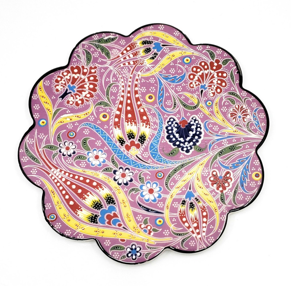 Handmade Turkish Ceramic Pottery Star-Shape Tile Trivet