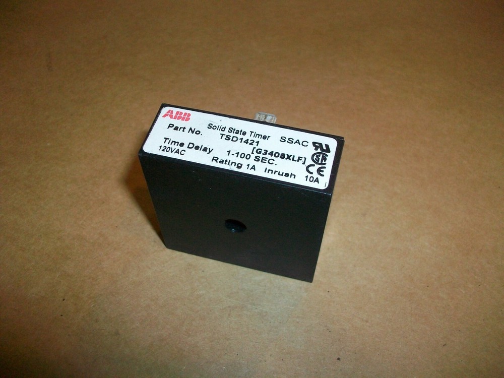 ABB SSAC Solid State Timer TSD1421 Time Delay 1-100 SECONDS USED