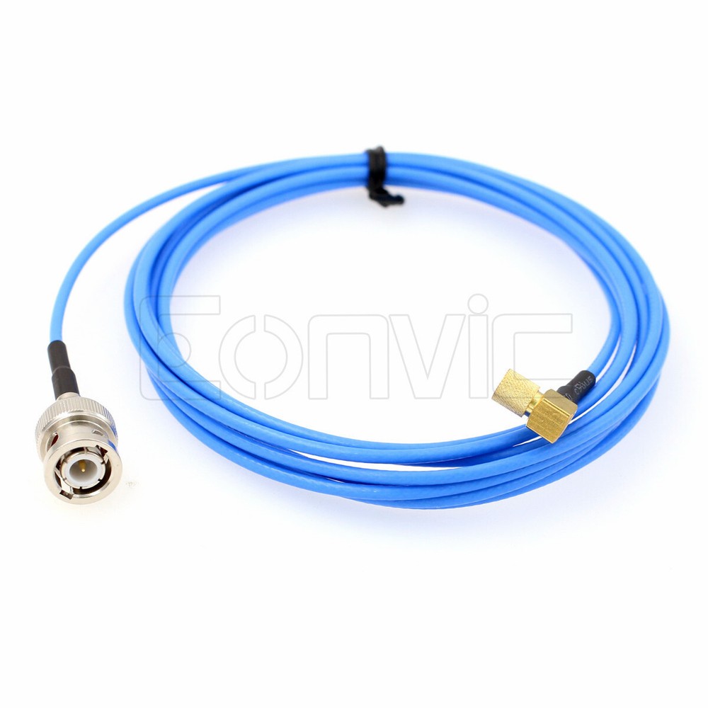 Right Angle Microdot 10-32 to BNC Coax Cable Accelerometer Vibration Test Sensor