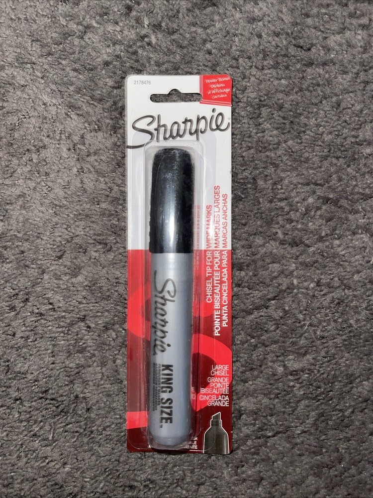 1 Sharpie King Size Chisel-Tip Permanent Marker, Black