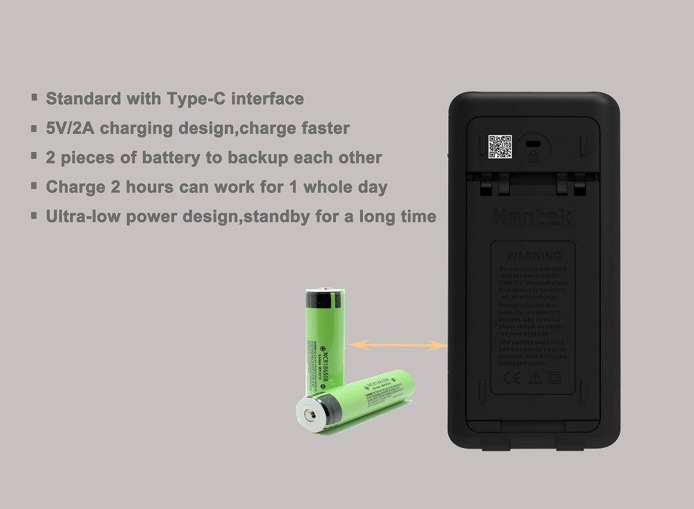 Hantek 1833C Handheld LCR Meter for Inductance Capacitance Resistance Testing