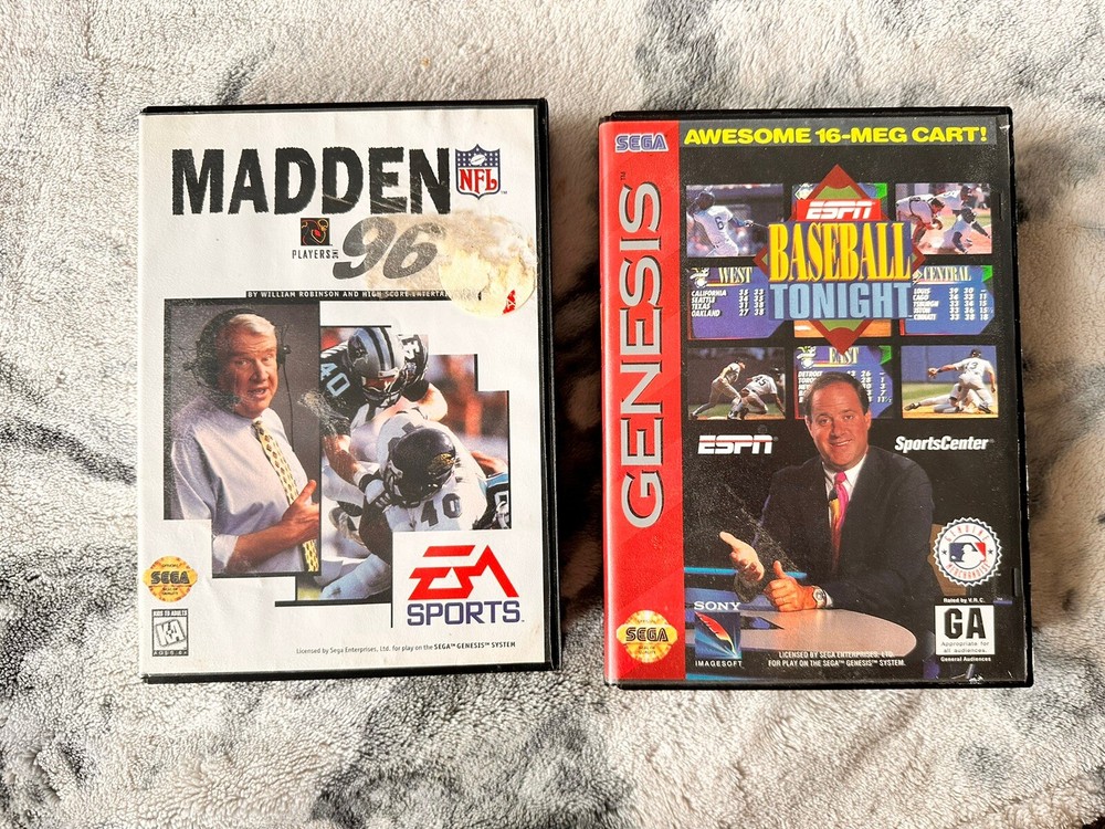 Sega Genesis Console - 2 Controllers And Games