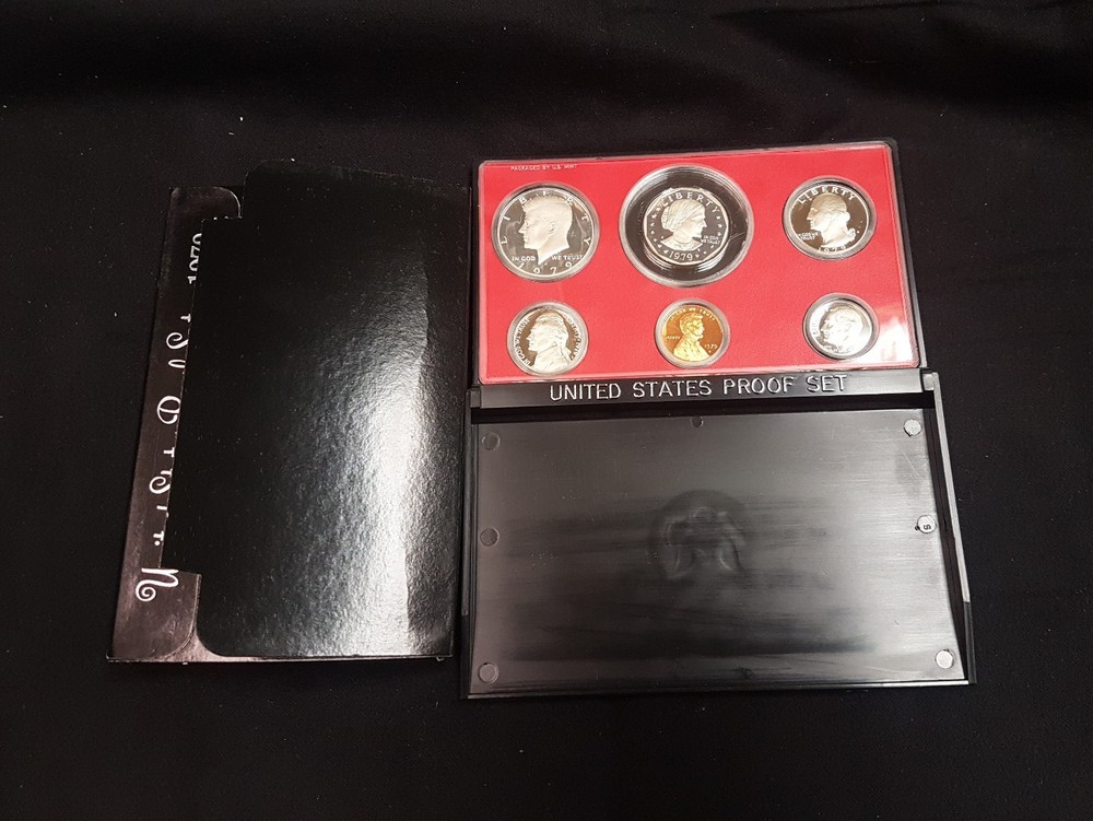 1979 Proof set. Type 2. All 6 coins have Clear Mint Mark