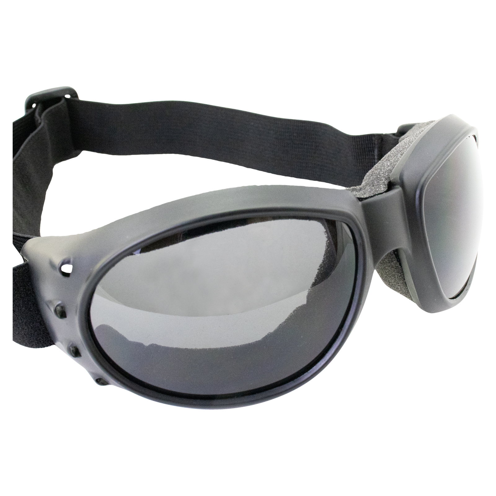 MOTORCYCLE ATV GOGGLES SUNGLASSES SMOKE LENS ANTI FOG COATING