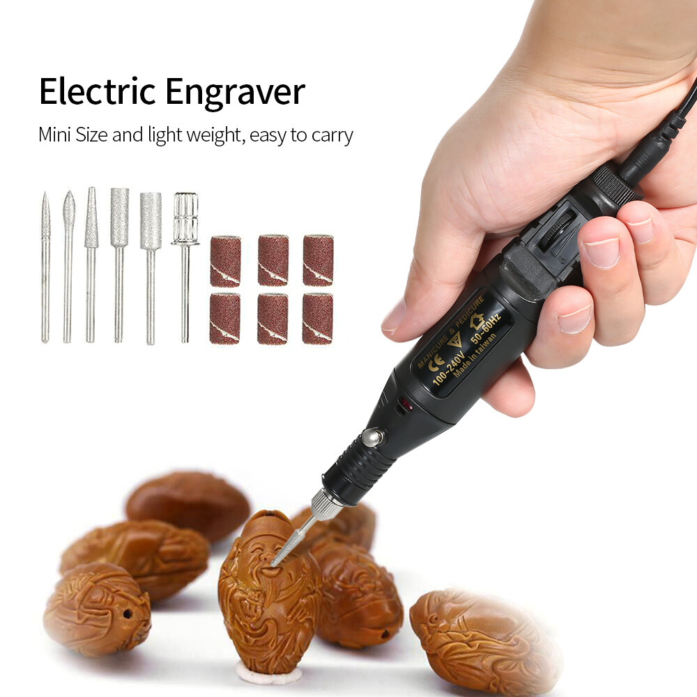 Electric Drill Tool Variable Rotary Engraving Pen Carve Set D8D1