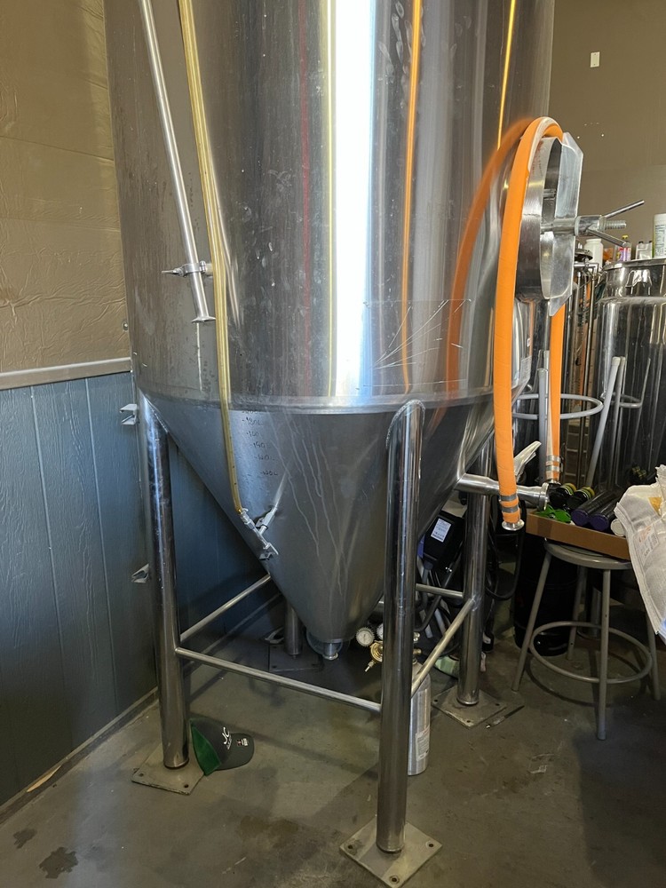 8.5 bbl EGISA Conical jacketed Fermenter