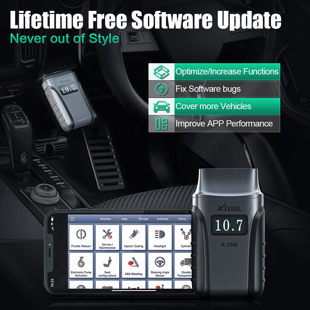 2025 XTOOL A30M V2.0 Bluetooth Full System Diagnostic Tool Bidirectional Scanner