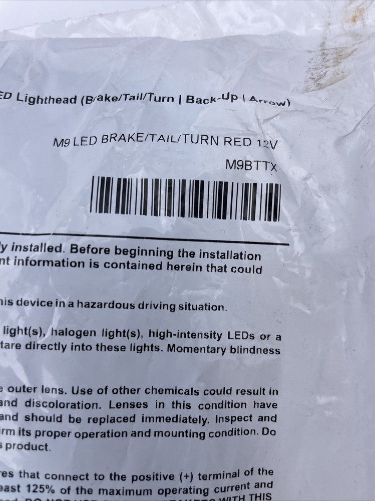 Whelen M9 Linear Surface Mount LED Lights NOS M9BTTX