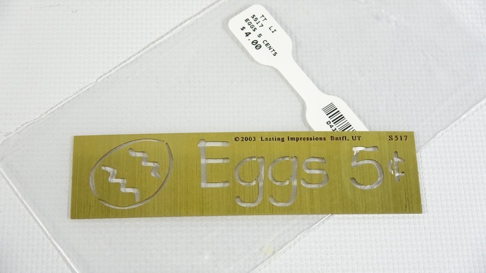 Eggs 5c 2003 Lasting Impressions Embossing & Stenciling - S517