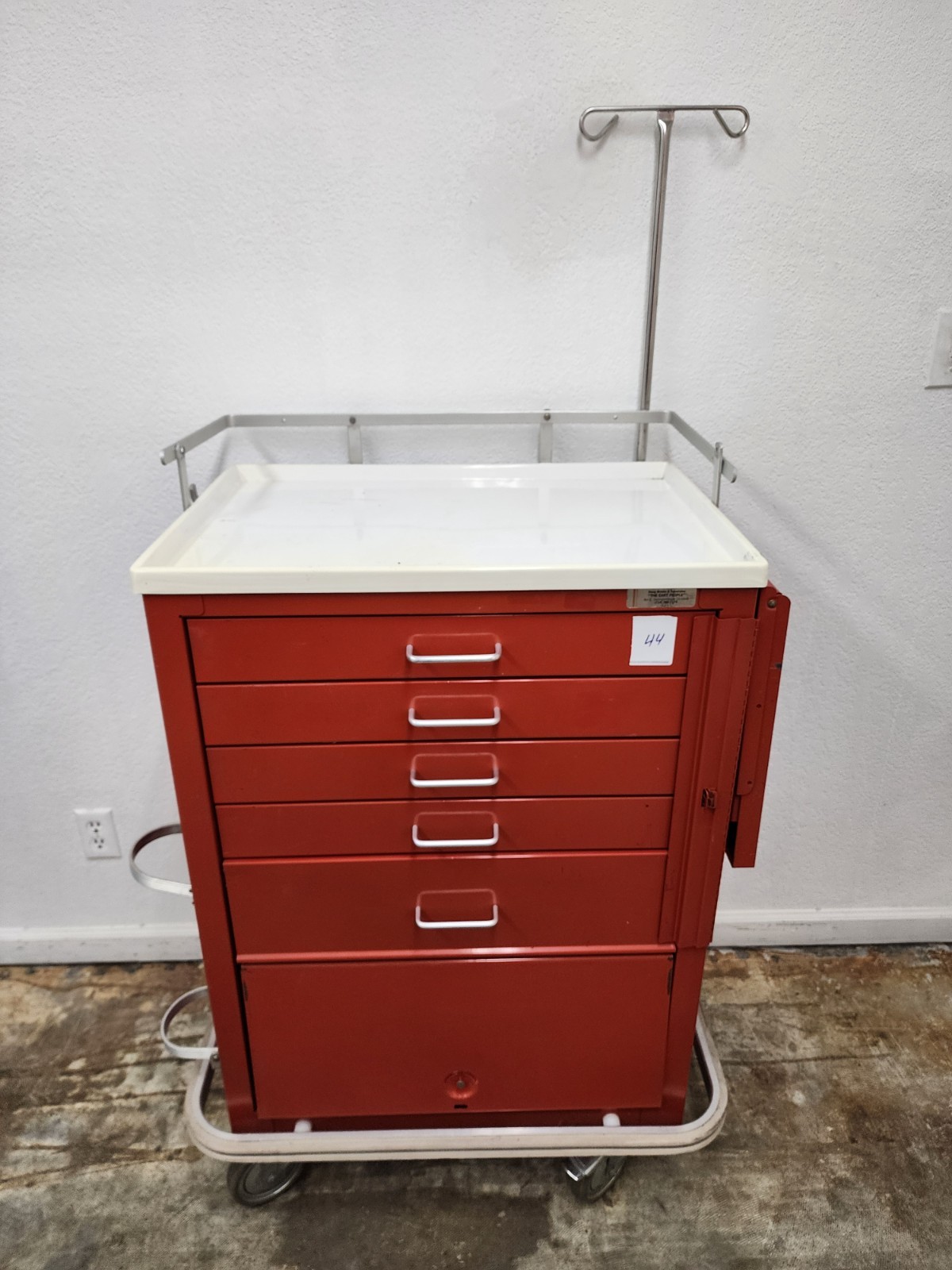Waterloo Uni-Cart Medical Lab Mobile Storage Cart 6 Locking Drawers, Tool Box