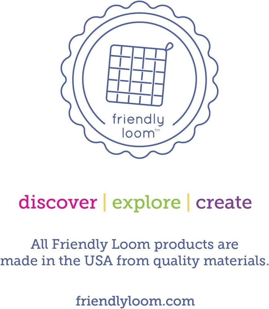 Friendly Loom | 10” PRO-Sized Multicolor Potholder Weaving Loops | Craft 2 Co...
