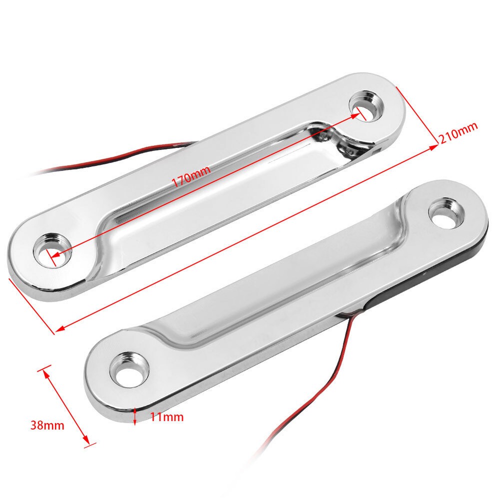 LED Front Flush Fork Turn Signals Brackets For Harley Touring Model 97-24 Chrome