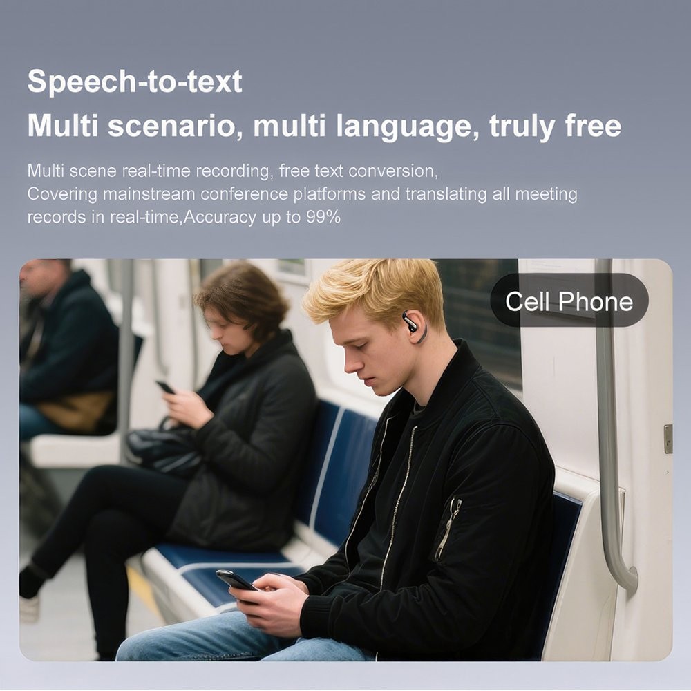 144 Language AI Translator Earbuds – Smart Noise Reduction, Bluetooth Wireless