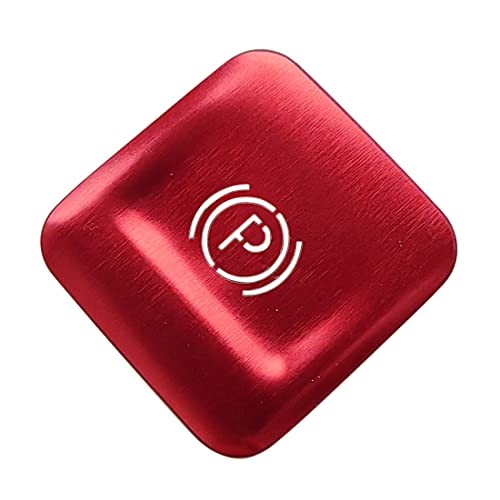 Red EPB Brake Button Ring Trim - Compatible with Chevy