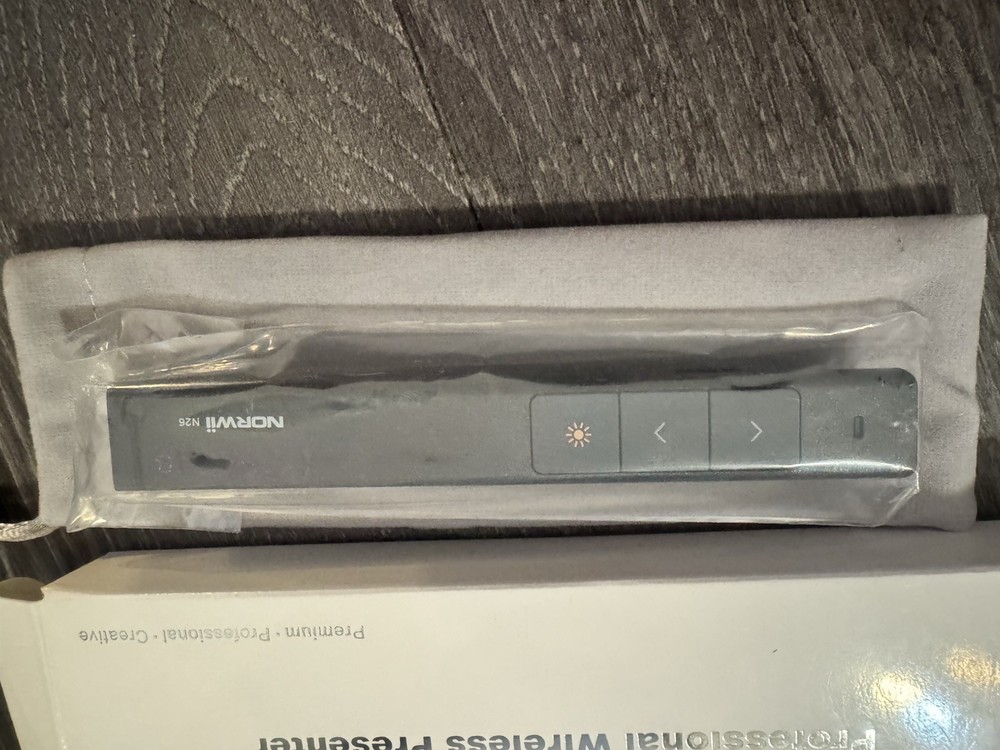 NORWII N26 Wireless Presenter Pointer Black, Professional Clicker Remote Control